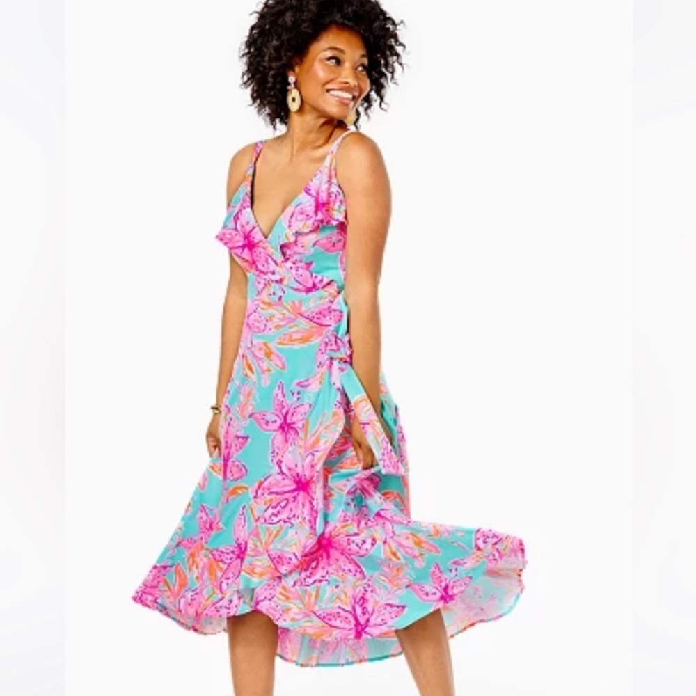 NWT Lilly Pulitzer Fontaine Wrap Dress